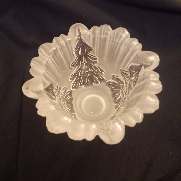 Mikasa Christmas Tree Crystal Candle Holder Winter Dreams Votive Tea Light - Picture 2 of 5